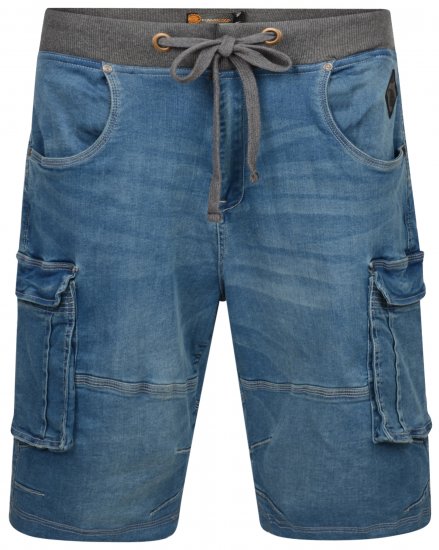 Kam Jeans Dito Denim Shorts Light Used - Shorts - Shorts hommes grande taille