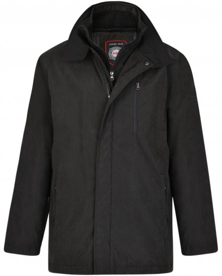 Kam Jeans KV111 Smart Casual Jacket Black - Vestes - Vestes Homme Grandes Tailles