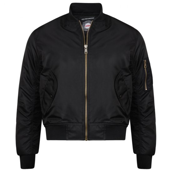 Kam Jeans KV75 Bomber Jacket Black - Vestes - Vestes Homme Grandes Tailles