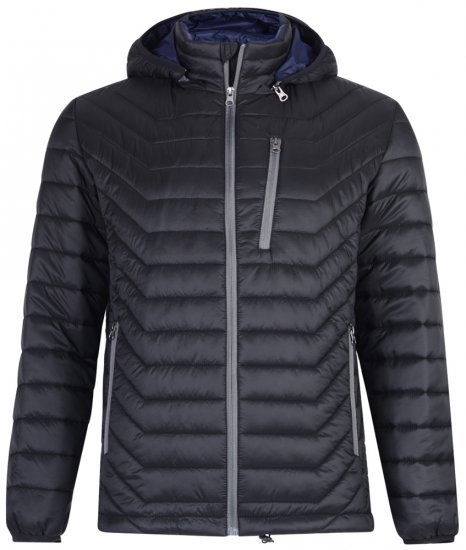 Kam Jeans KV90 Jacket Black - Vestes - Vestes Homme Grandes Tailles