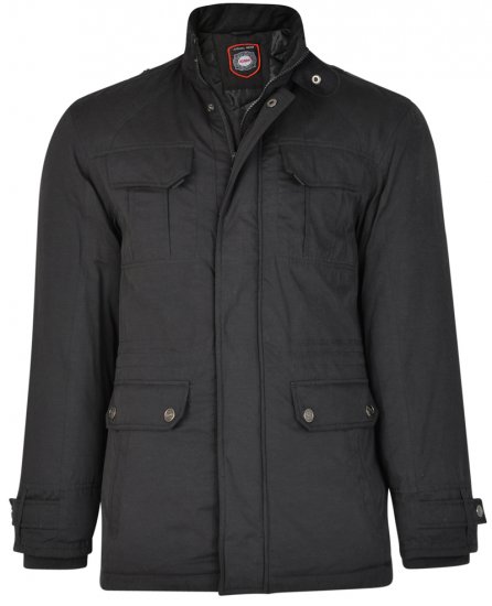 Kam Jeans KV95 Jacket Black - Vestes - Vestes Homme Grandes Tailles