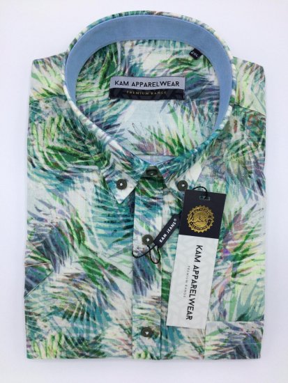 Kam Jeans P644 Premium Linen Shirt - Chemises - Chemises Grandes Tailles Hommes
