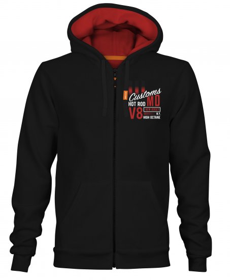 Motley Denim Kendal Hoodie Black - Sweatshirts & hoodies - Sweatshirts/Hoodies grande taille homme