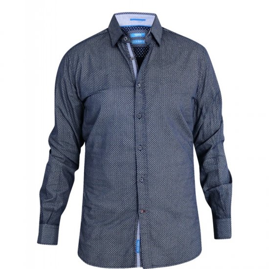 D555 Kermit Long Sleeve Printed Shirt - Chemises - Chemises Grandes Tailles Hommes
