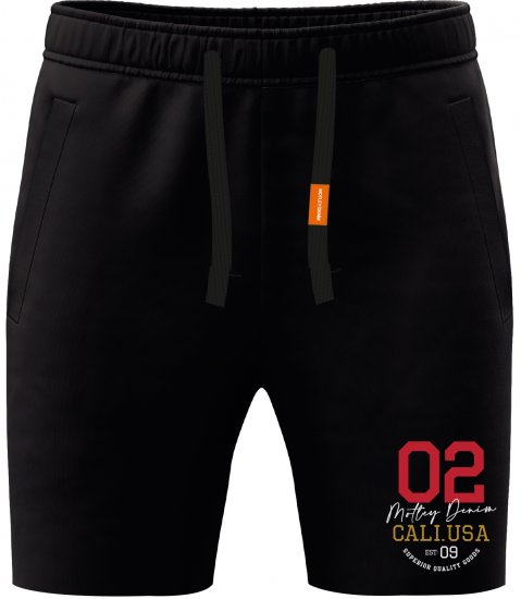Motley Denim Keswick Sweatshorts Black - Pantalons/shorts de survêtement - Survêtement/jogging grandes tailles