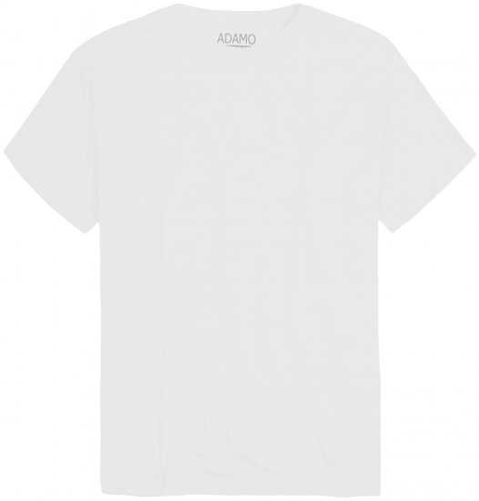 Adamo Kevin Regular fit T-shirt White - T-shirts - T-shirts Homme Grande Taille