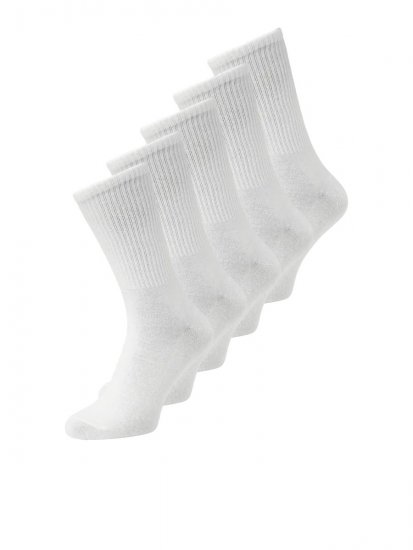 Jack & Jones Basic Chaussettes de tennis Blanc lot de 5 - Sous-vêtements & bain - Sous-vêtements Grande Taille