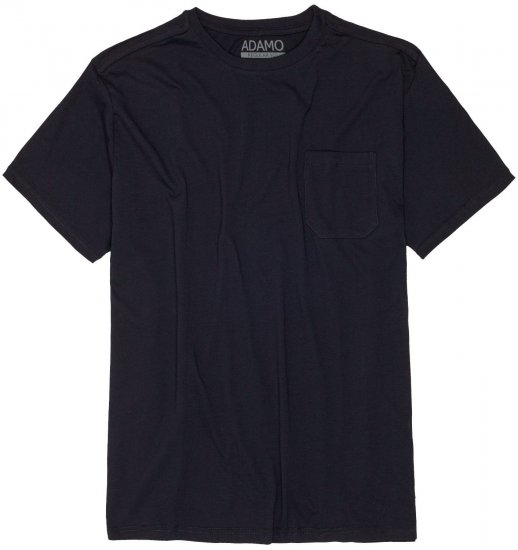 Adamo Kody Regular fit T-shirt with Pocket Navy - T-shirts - T-shirts Homme Grande Taille