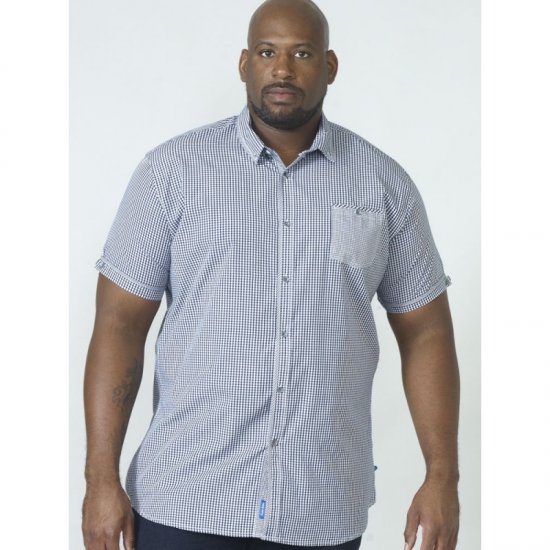 D555 Hank Gingham Short Sleeve Shirt - Chemises - Chemises Grandes Tailles Hommes