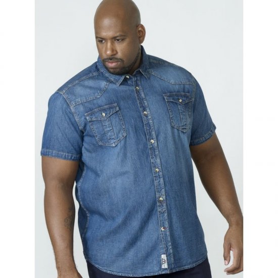 D555 Mike Denim Shirt - Chemises - Chemises Grandes Tailles Hommes