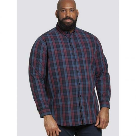 D555 Enderby Long Sleeve Shirt - Chemises - Chemises Grandes Tailles Hommes