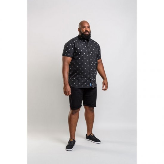 D555 Marley Shirt Black - Chemises - Chemises Grandes Tailles Hommes