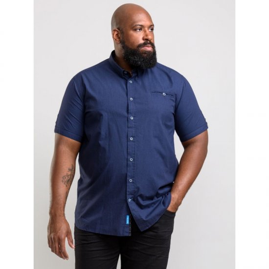 D555 Wesson Shirt Navy - Chemises - Chemises Grandes Tailles Hommes