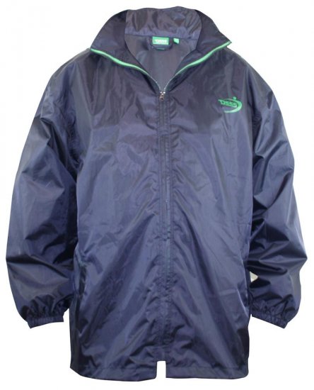 D555 Zac "Packaway" Rain Jacket Navy - Sport & outdoor - Vêtements de sport grande taille 