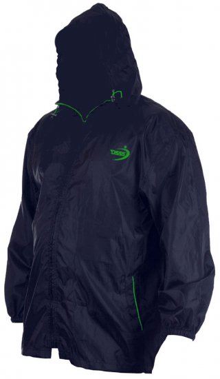 D555 Zac "Packaway" Rain Jacket Navy - Sport & outdoor - Vêtements de sport grande taille 