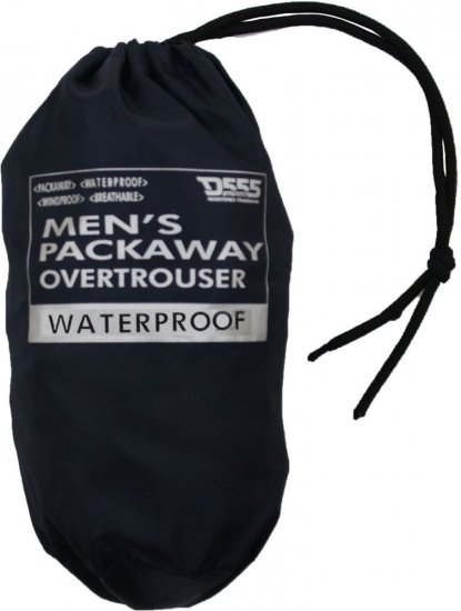 D555 Elba "Packaway" Rain Pants Black - Sport & outdoor - Vêtements de sport grande taille 