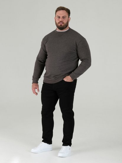 D555 Sweat Sweatshirt Grey - Sweatshirts & hoodies - Sweatshirts/Hoodies grande taille homme