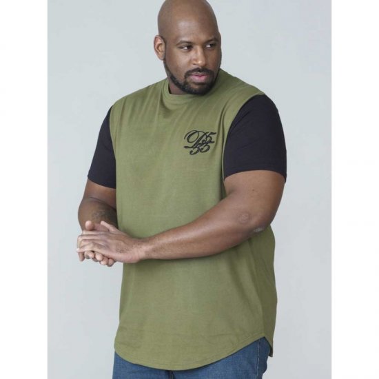 D555 Demarcus Couture T-shirt Khaki - T-shirts - T-shirts Homme Grande Taille