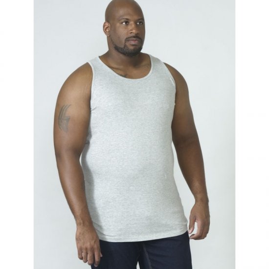 D555 Fabio Tanktop Grey - T-shirts - T-shirts Homme Grande Taille