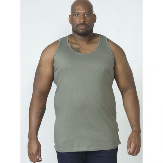 D555 Fabio Tanktop Khaki - T-shirts - T-shirts Homme Grande Taille