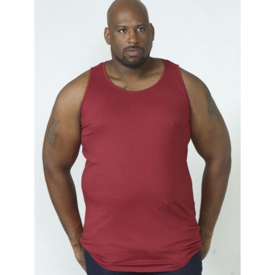 D555 Fabio Tanktop Red - T-shirts - T-shirts Homme Grande Taille