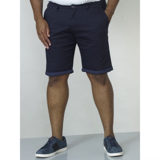 D555 Luke Stretch Shorts Navy - Shorts - Shorts hommes grande taille