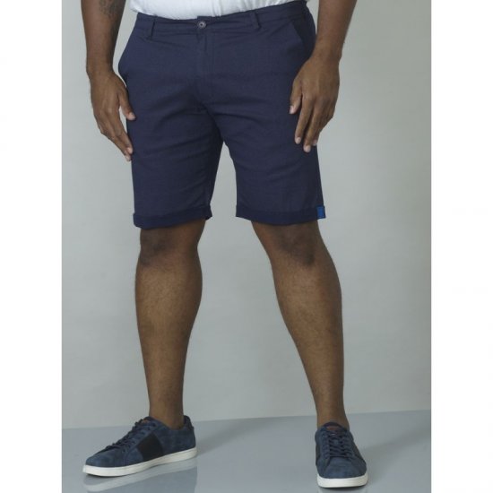 D555 Calvin Stretch Shorts Navy - Shorts - Shorts hommes grande taille