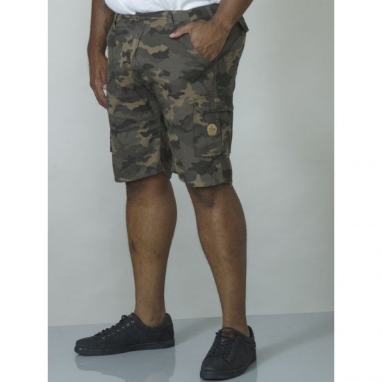 D555 Marty Camo Shorts Green - Shorts - Shorts hommes grande taille