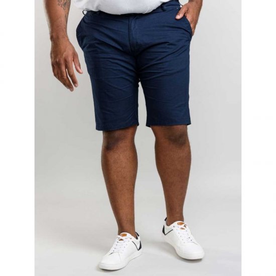 D555 Lopez Stretch Shorts Navy - Shorts - Shorts hommes grande taille
