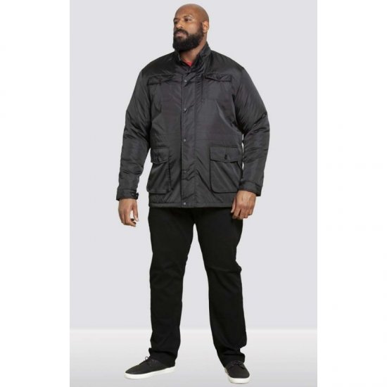 D555 Brentford Jacket Black - Vestes - Vestes Homme Grandes Tailles