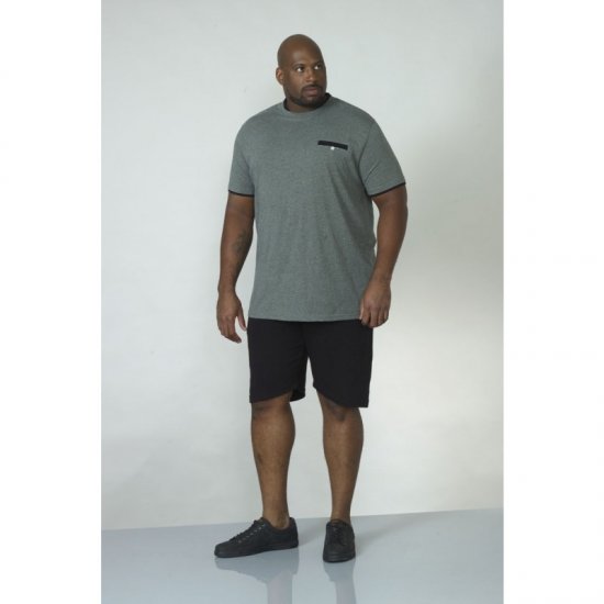 D555 Nelly T-shirt Khaki - T-shirts - T-shirts Homme Grande Taille