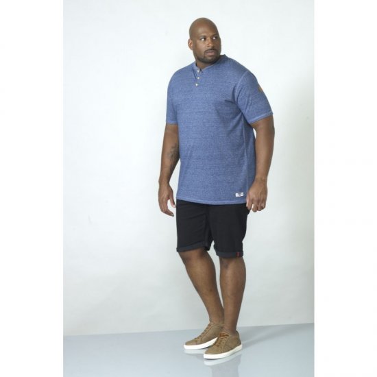 D555 Daniel Grandad T-shirt Denim - T-shirts - T-shirts Homme Grande Taille