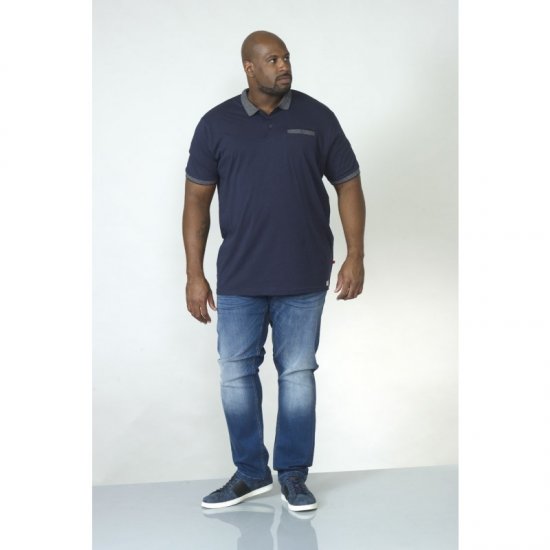 D555 Walker Polo Navy - Polos - Polos homme grande taille