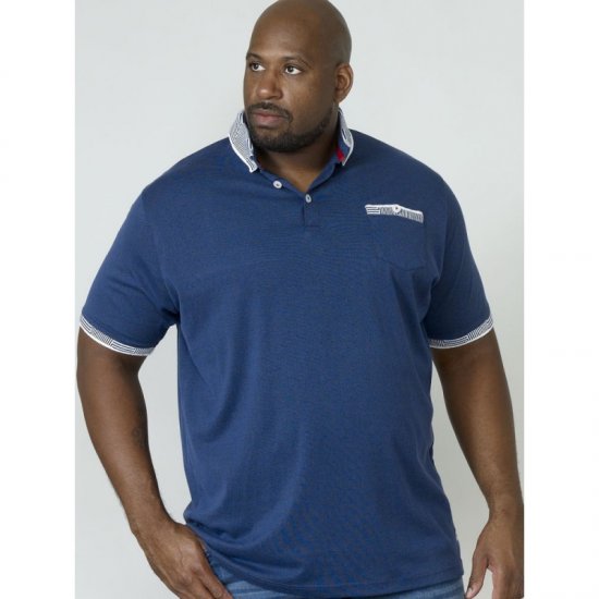 D555 George Polo Navy - Polos - Polos homme grande taille