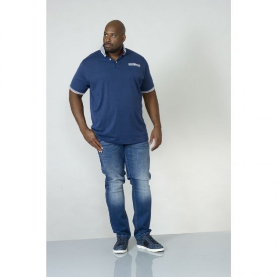 D555 George Polo Navy - Polos - Polos homme grande taille