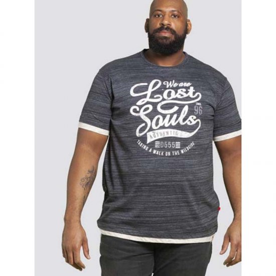 D555 Maiden T-shirt Black - T-shirts - T-shirts Homme Grande Taille