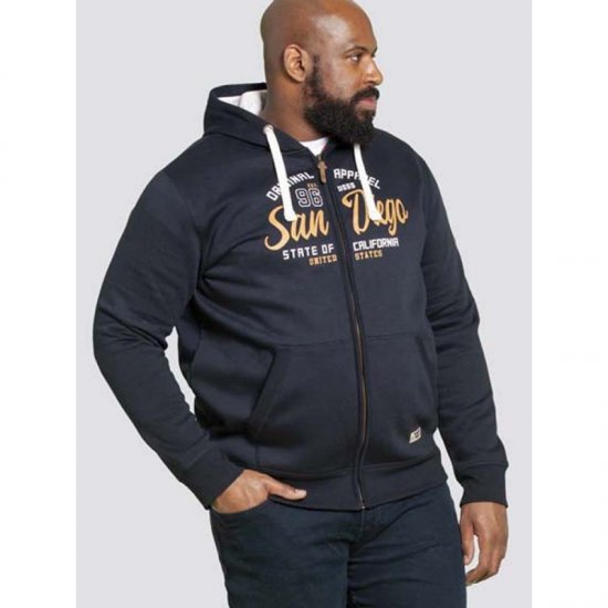D555 Stockton Hoodie Navy - Sweatshirts & hoodies - Sweatshirts/Hoodies grande taille homme