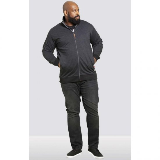 D555 Buxton Full Zip Sweatshirt Black - Sweatshirts & hoodies - Sweatshirts/Hoodies grande taille homme
