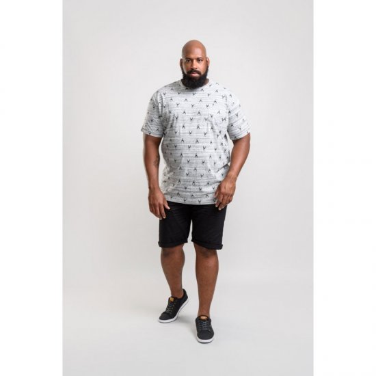 D555 Dario T-shirt Grey - T-shirts - T-shirts Homme Grande Taille