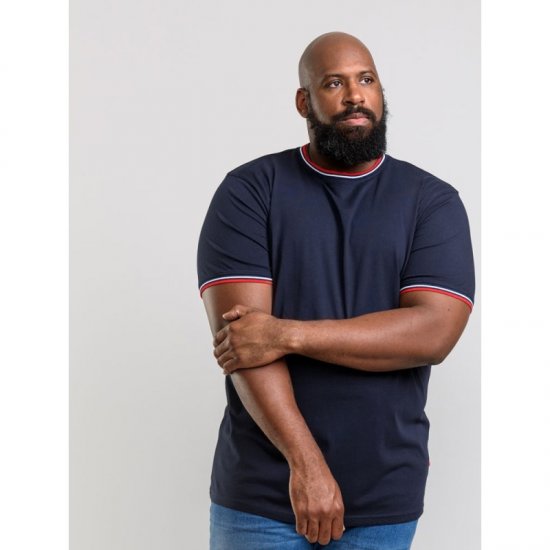 D555 Bates T-shirt Navy - T-shirts - T-shirts Homme Grande Taille