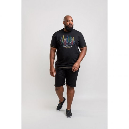 D555 Shelby T-shirt Black - T-shirts - T-shirts Homme Grande Taille