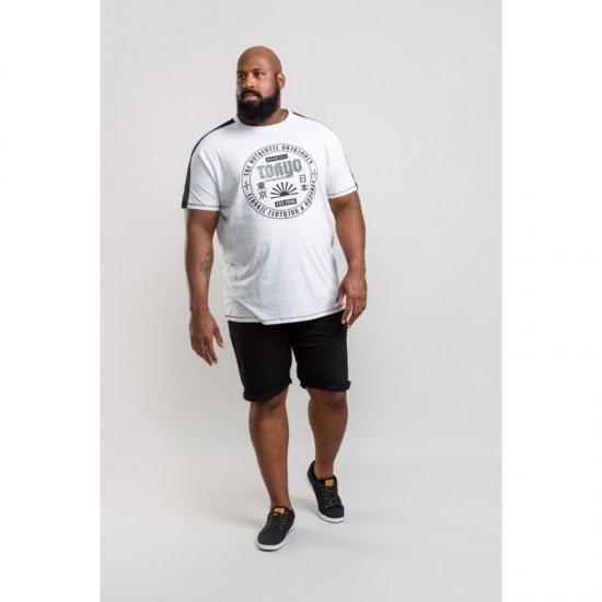 D555 Walton T-shirt White - T-shirts - T-shirts Homme Grande Taille