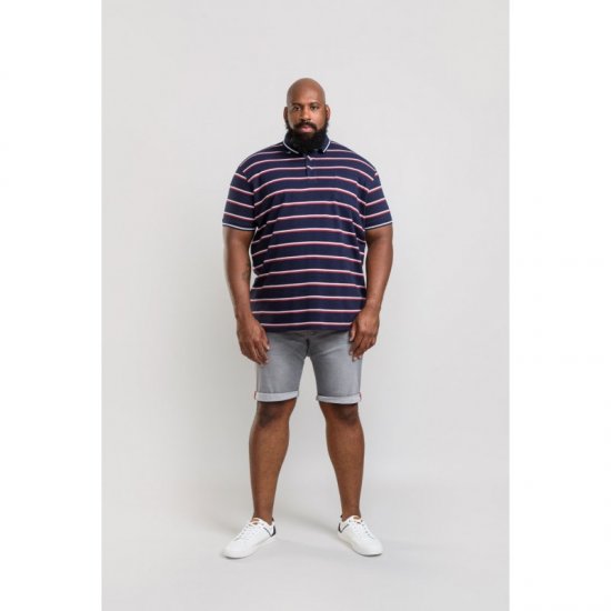 D555 Holmes Polo Navy - Polos - Polos homme grande taille