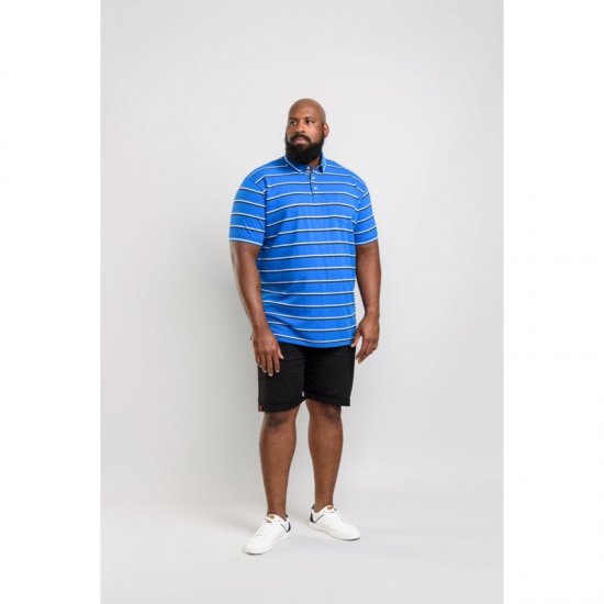 D555 Holmes Polo Blue - Polos - Polos homme grande taille