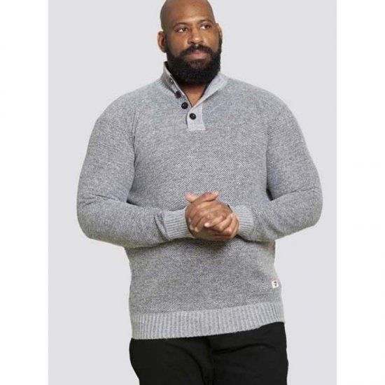 D555 Zane Sweater Grey - Sweatshirts & hoodies - Sweatshirts/Hoodies grande taille homme