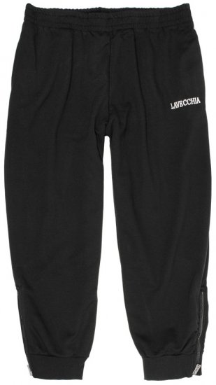 Lavecchia 2018 Sweatpants with Zippered Cuff Black - Pantalons/shorts de survêtement - Survêtement/jogging grandes tailles