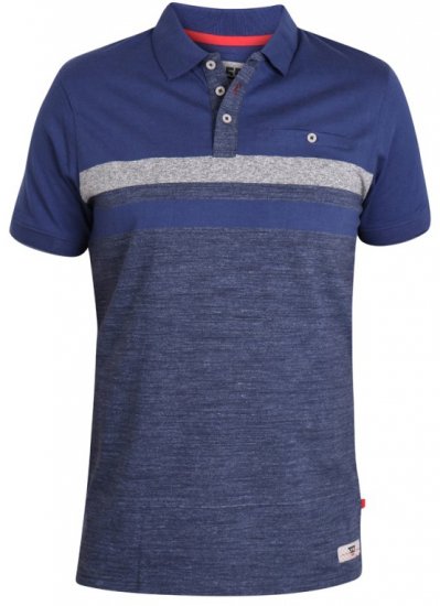 D555 Lawson Polo Navy - Polos - Polos homme grande taille