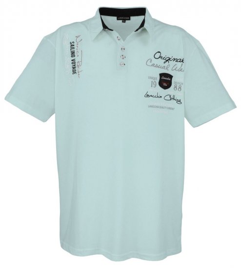 Lavecchia 610 T-shirt à col Vert menthe - Polos - Polos homme grande taille
