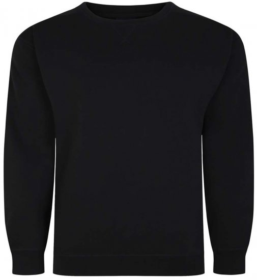 Espionage LW016A sweat noir - Sweatshirts & hoodies - Sweatshirts/Hoodies grande taille homme