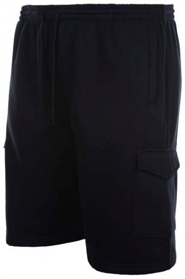Espionage LW051 short de survêtement cargo noir - Pantalons/shorts de survêtement - Survêtement/jogging grandes tailles